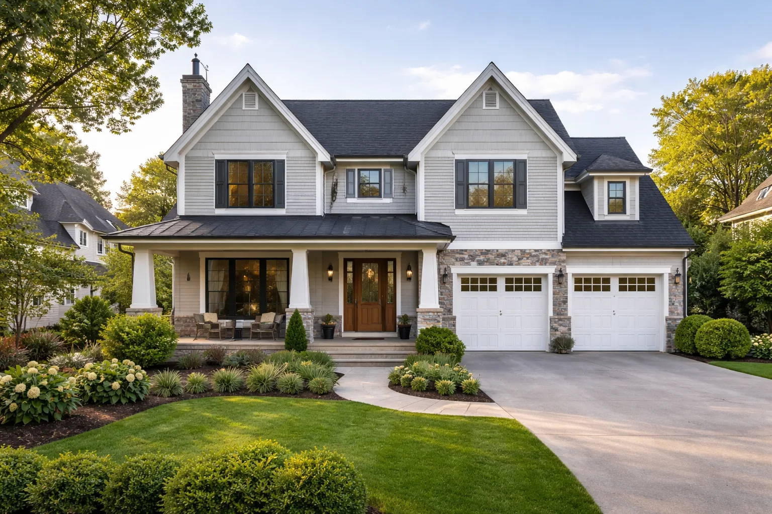 Beautiful Warren County home with James Hardie fiber cement siding